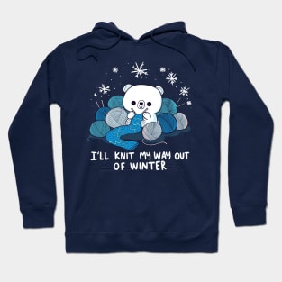 Polar Bear Knitter Hoodie